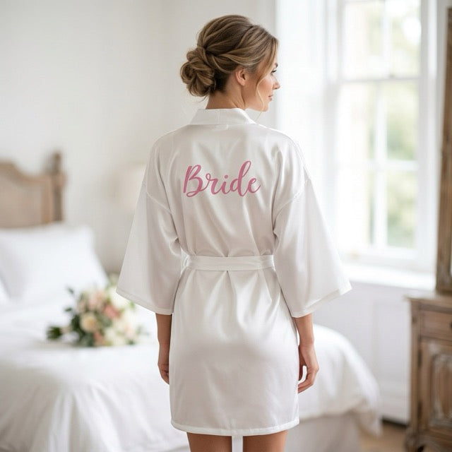 Hot Pink Bridal Party Robes