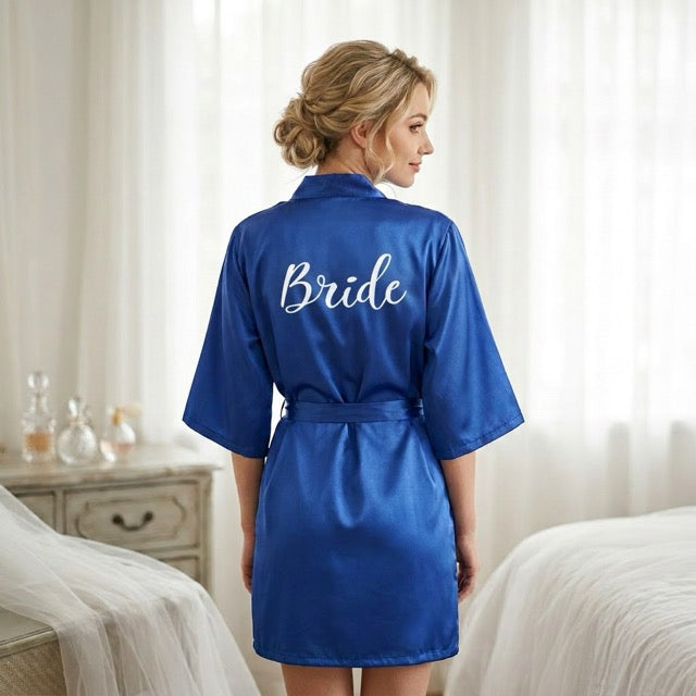 Royal Blue Bridal Party Robes