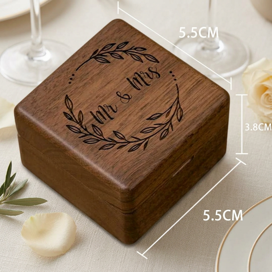 Wedding Ring Wooden Box
