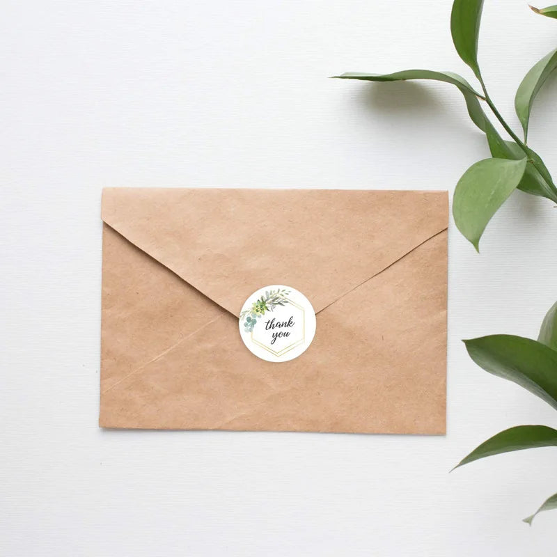 100 'Thank You' Stickers for Wedding Favours