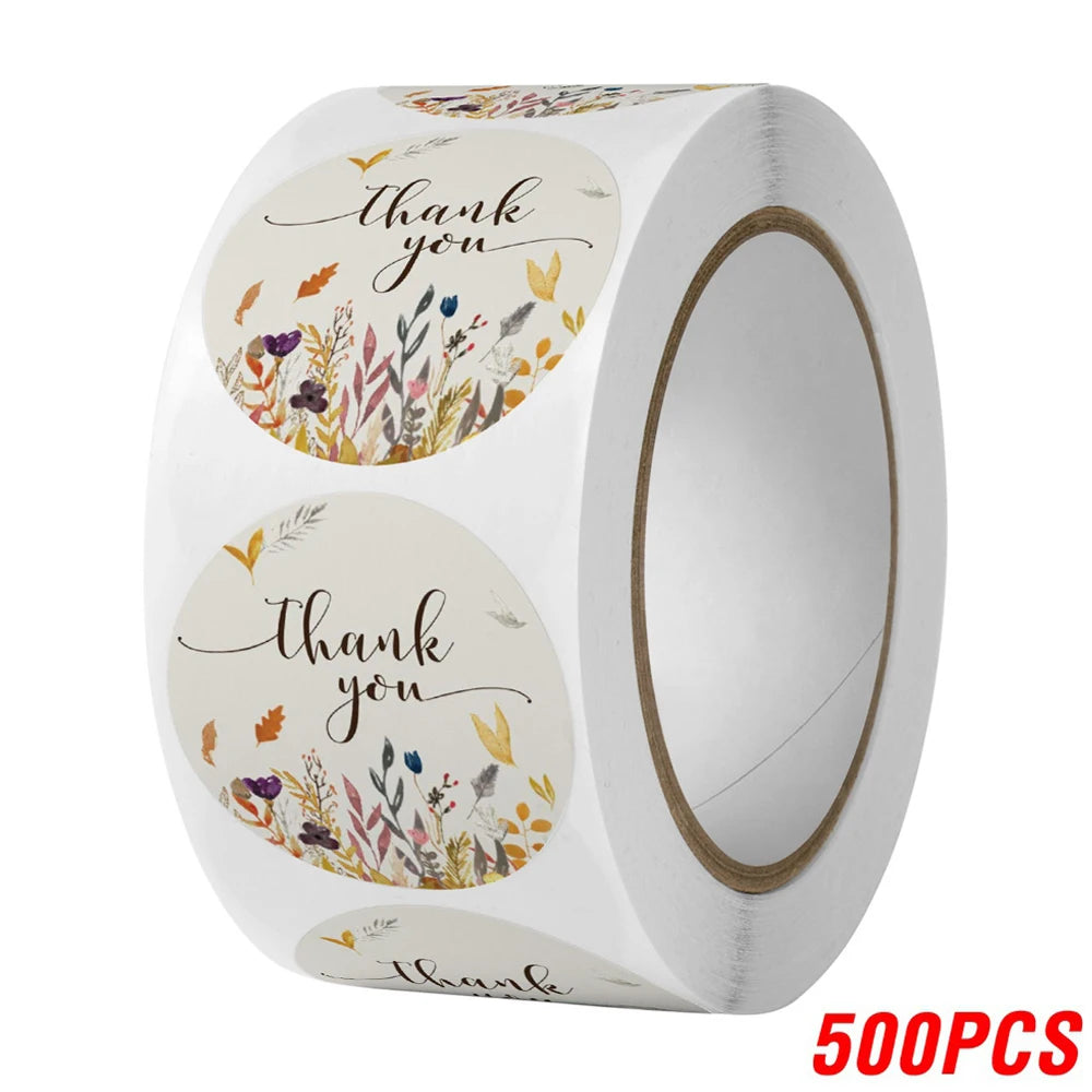 100 'Thank You' Stickers for Wedding Favours