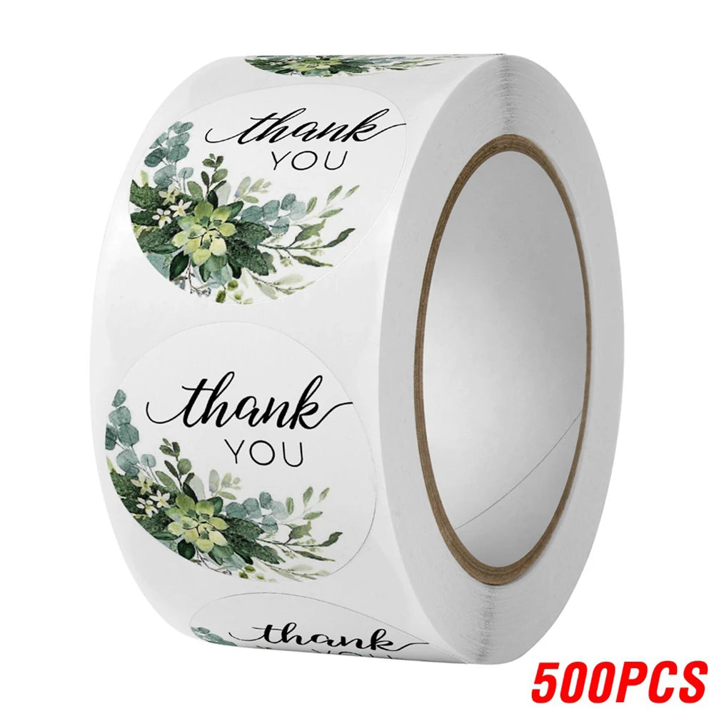 100 'Thank You' Stickers for Wedding Favours