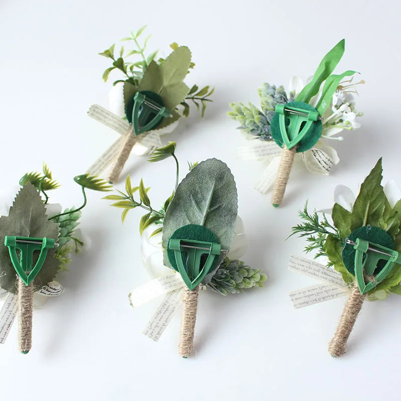 White Wedding Buttonhole