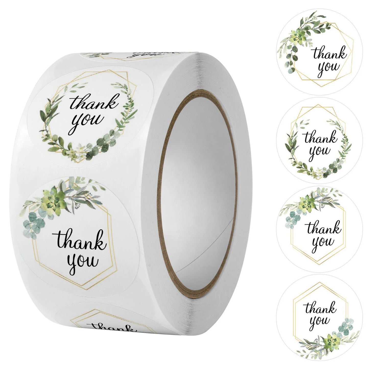 Pack of “Thank You” stickers for wedding favour bags and boxes
