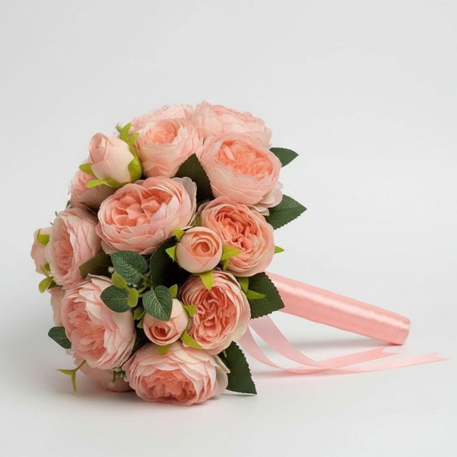 Coral Wedding Bouquet