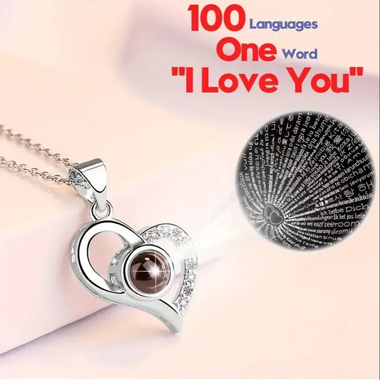 Heart-Shaped Lens Necklace Wedding Gift Set