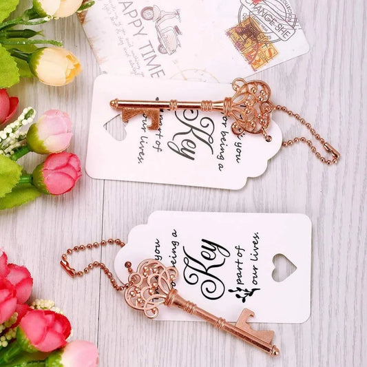 50 Key Bottle Opener Wedding Favours Sets