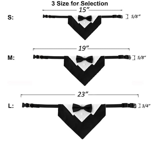 Bow Tie Dog Collar Tuxedo