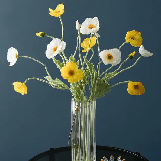 Poppy Artificial Flowers (Various Colours)