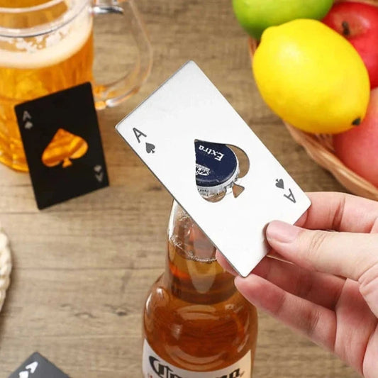 10 'Ace of Spades' Bottle Opener Wedding Favours