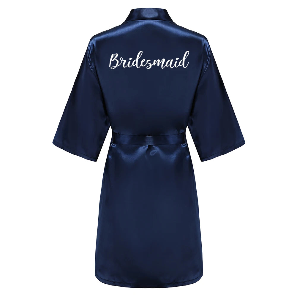 Navy Blue Bridal Party Robes
