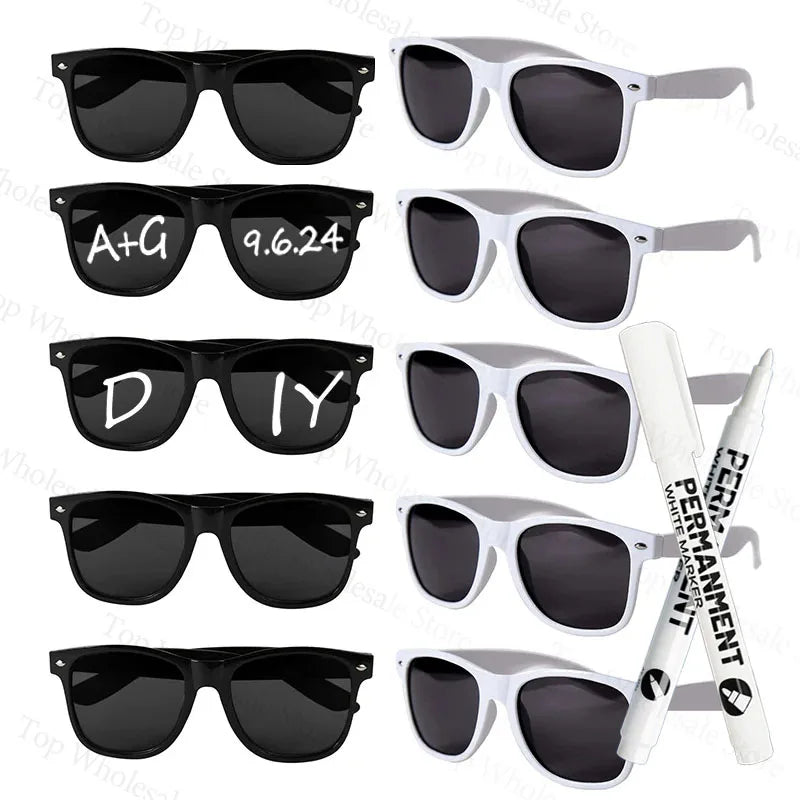 DIY Personalise Sunglasses Wedding Favours