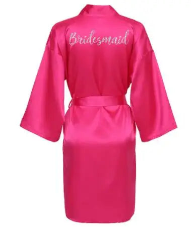 Hot Pink Bridal Party Robes