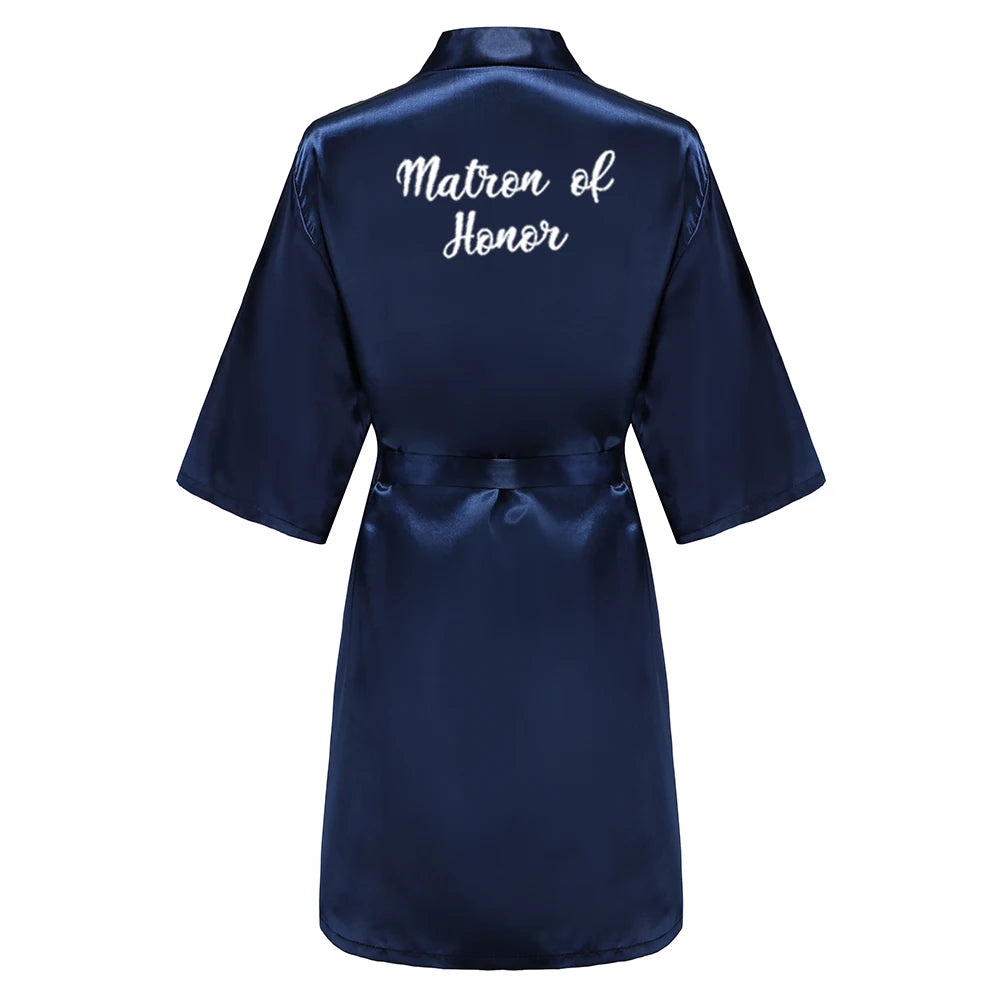 Navy Blue Bridal Party Robes