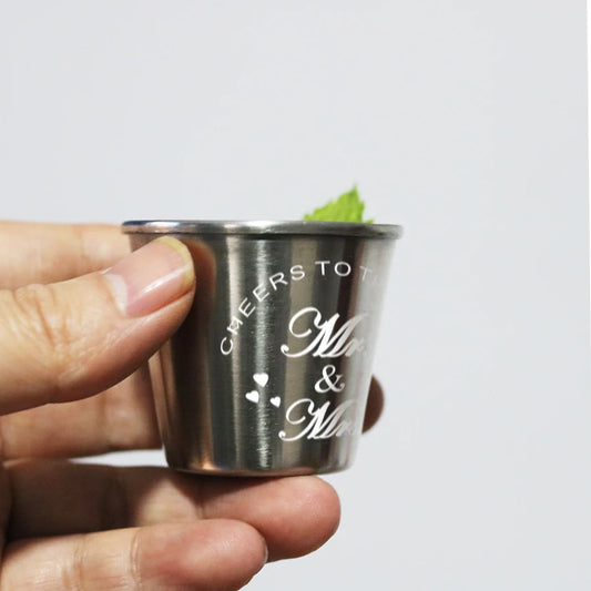 12 Wedding Shot Glass Favour Sets