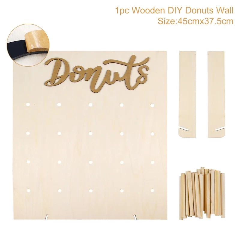 Wooden Donut Wall Stand