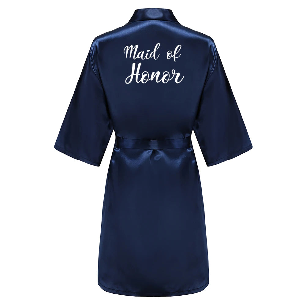 Navy Blue Bridal Party Robes