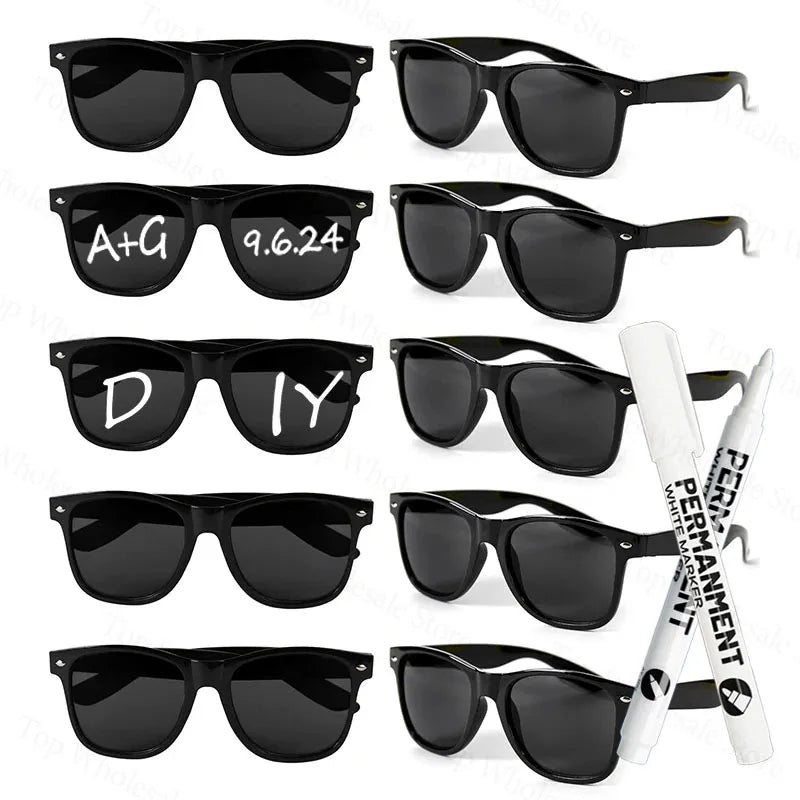 DIY Personalise Sunglasses Wedding Favours