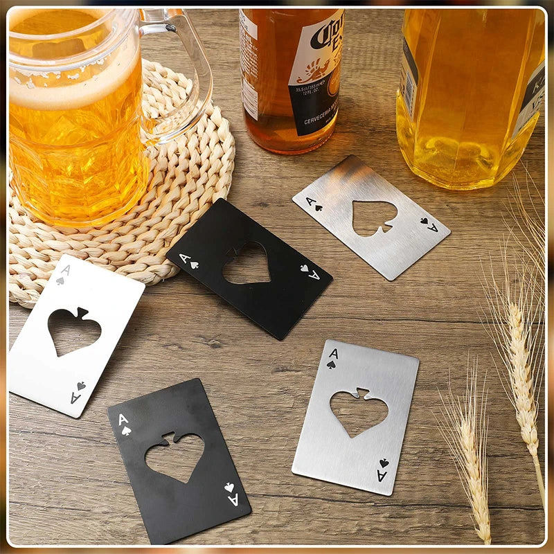 10 'Ace of Spades' Bottle Opener Wedding Favours