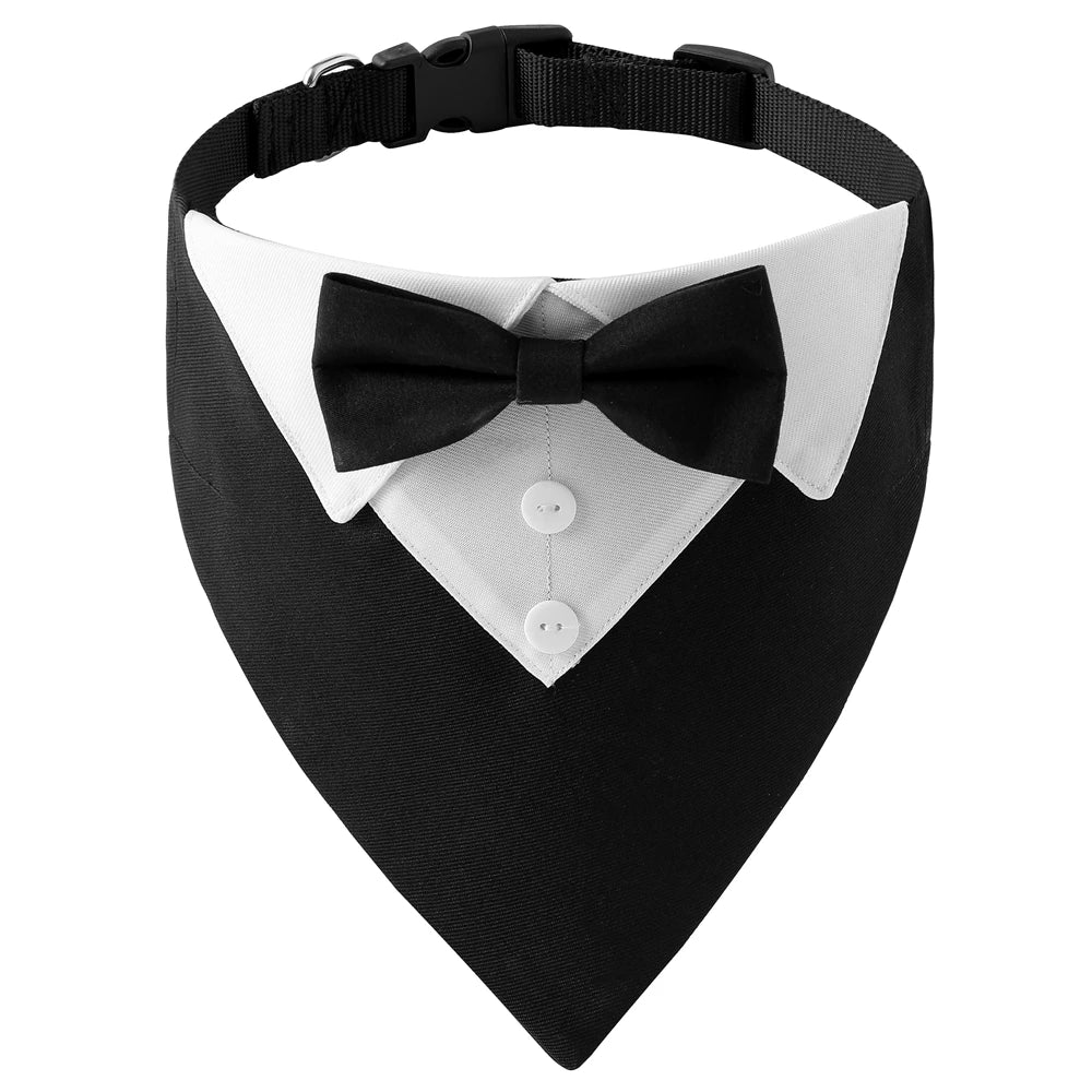 Bow Tie Dog Collar Tuxedo