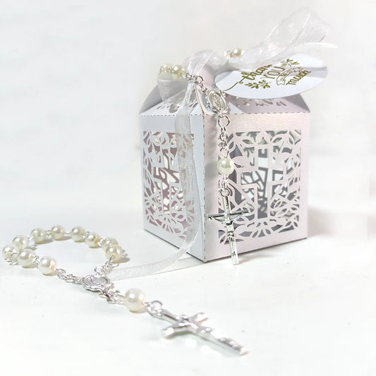 20 Rosary Bead Wedding Favour Sets
