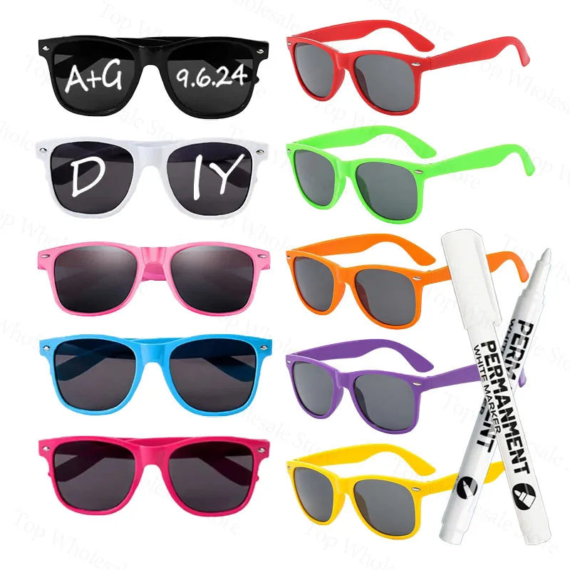 DIY Personalise Sunglasses Wedding Favours
