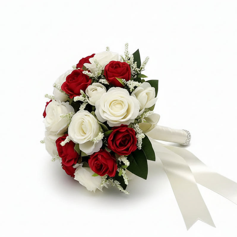 Red & White Wedding Bouquet