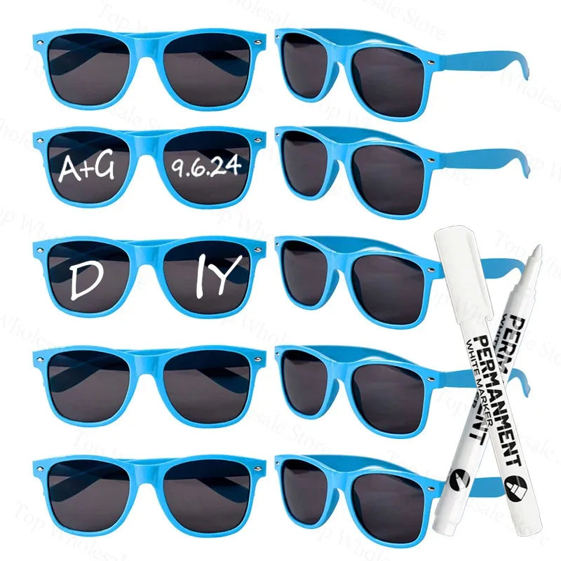 DIY Personalise Sunglasses Wedding Favours