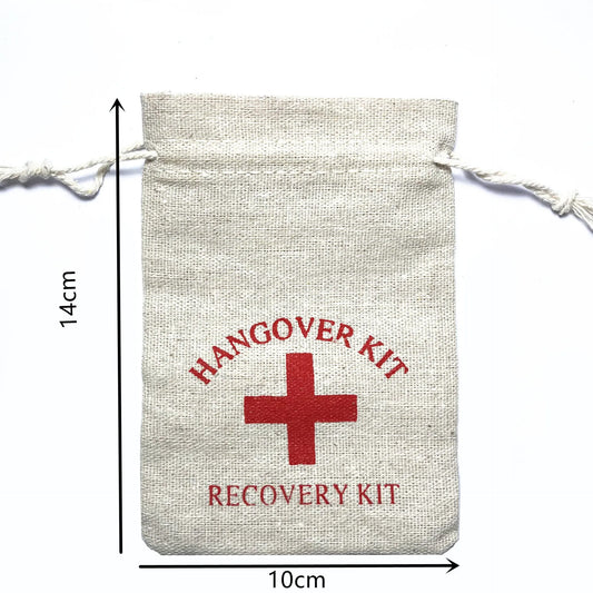‘Hangover Recovery Kit’ Wedding Favour Bags