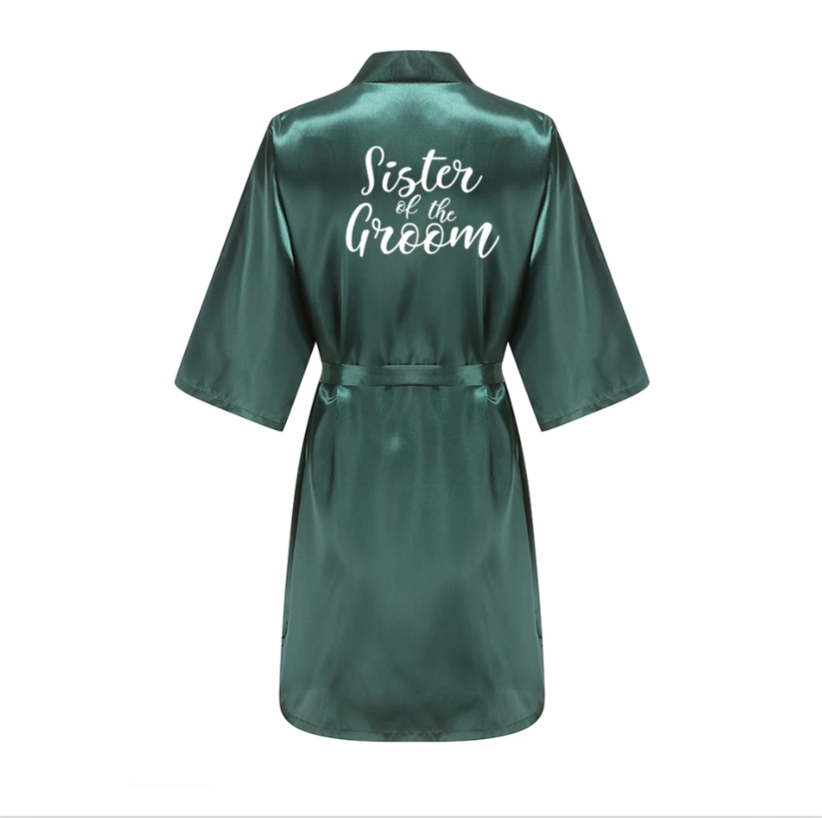Emerald Green Bridal Party Robes
