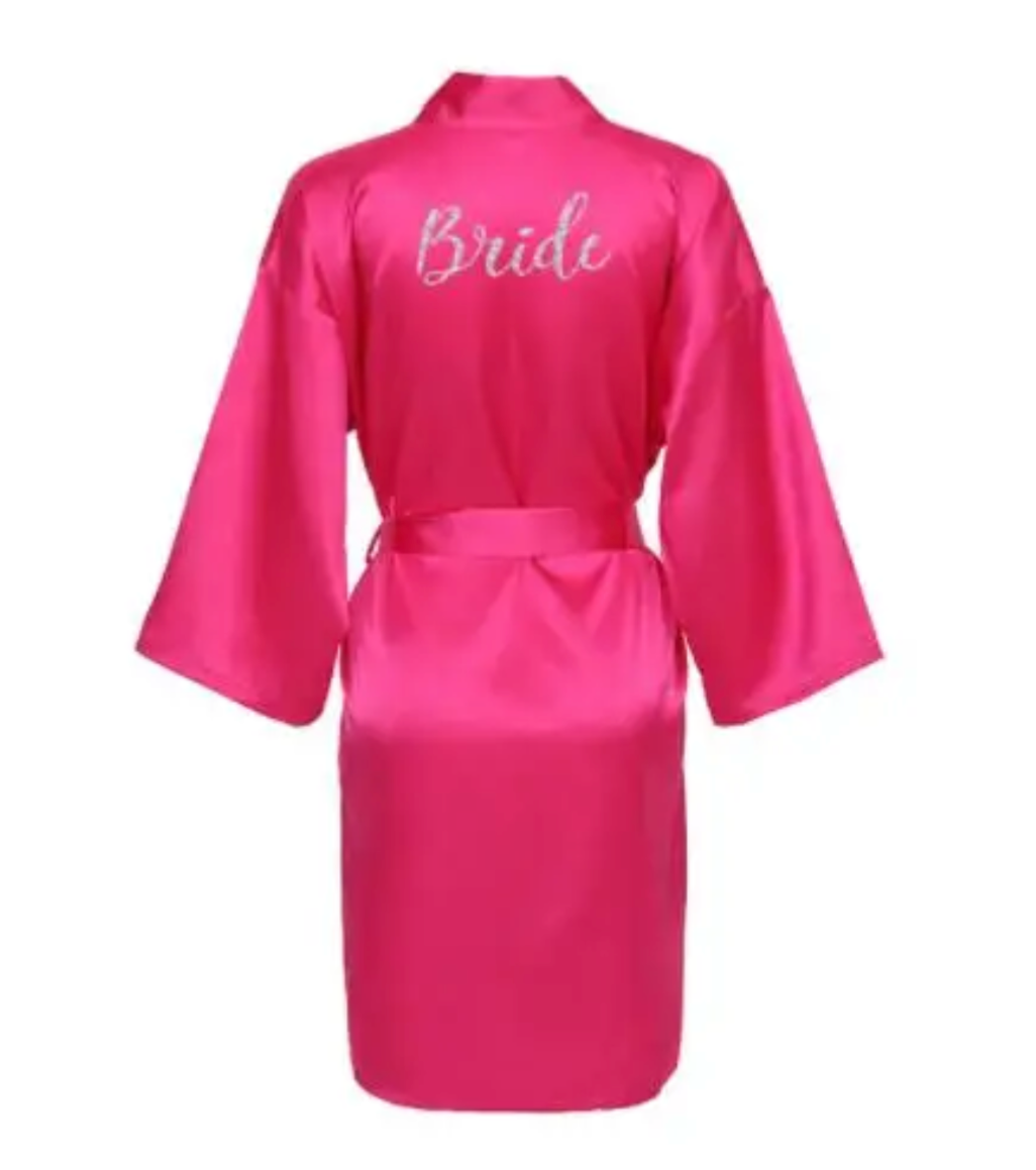Hot Pink Bridal Party Robes