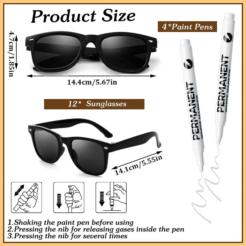 DIY Personalise Sunglasses Wedding Favours
