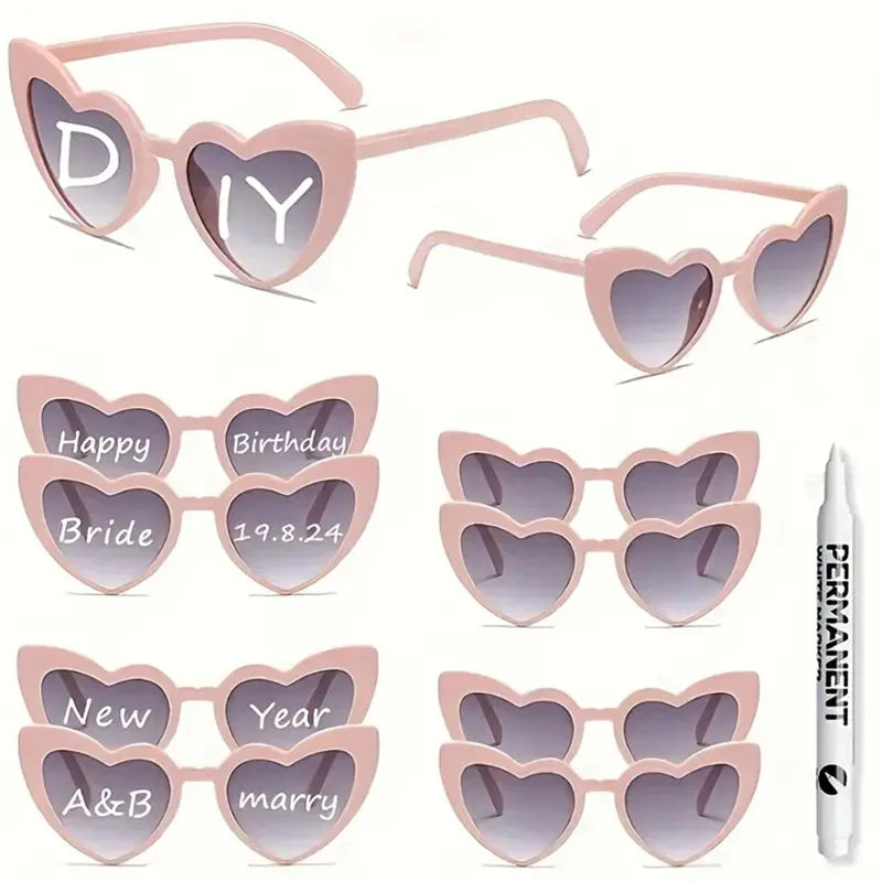DIY Personalise Sunglasses Wedding Favours