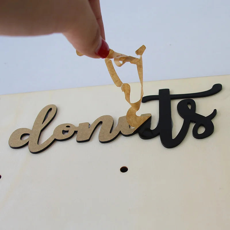 Wooden Donut Wall Stand