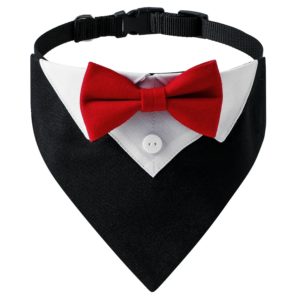 Bow Tie Dog Collar Tuxedo