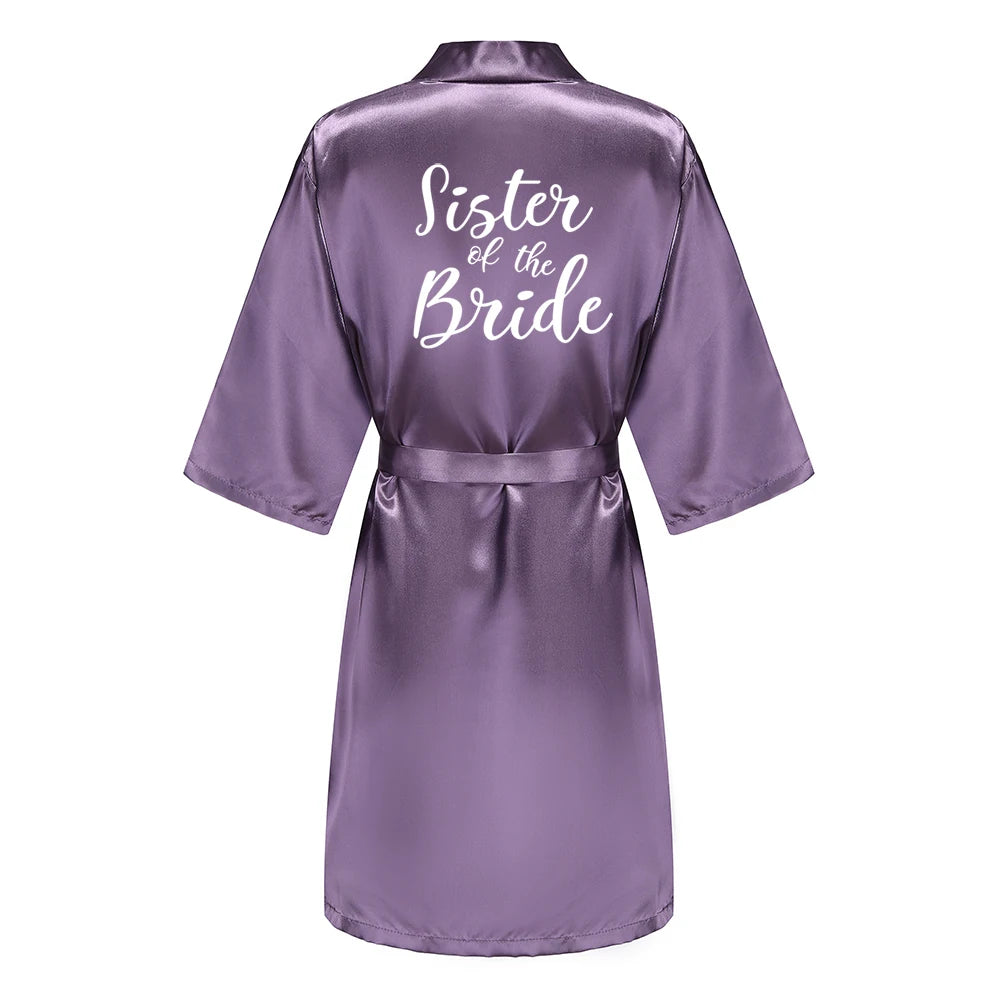 Mauve Bridal Bridal Party Robes