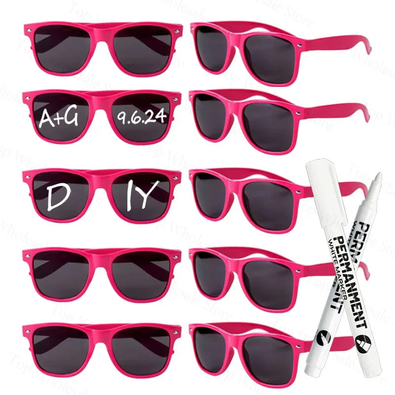 DIY Personalise Sunglasses Wedding Favours