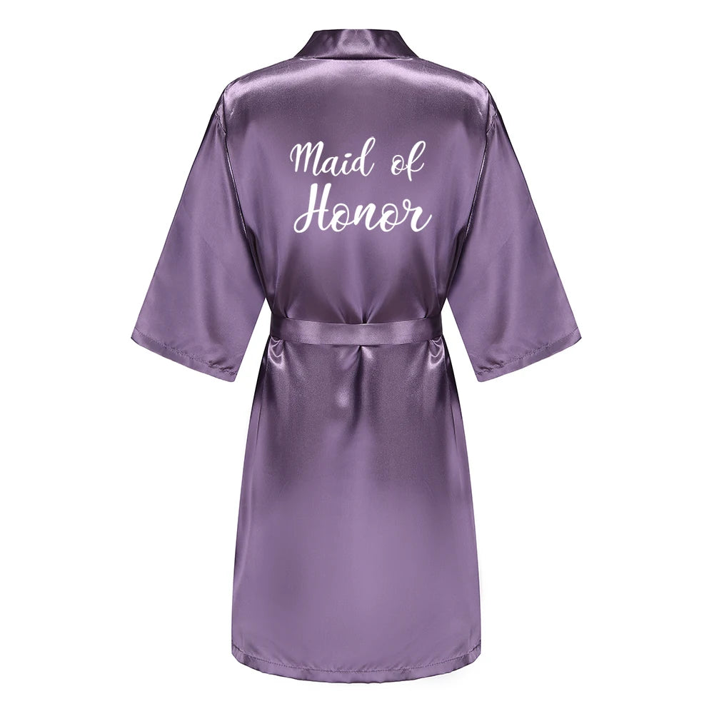 Mauve Bridal Bridal Party Robes