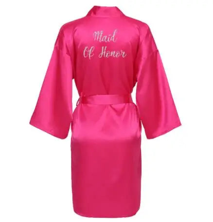 Hot Pink Bridal Party Robes