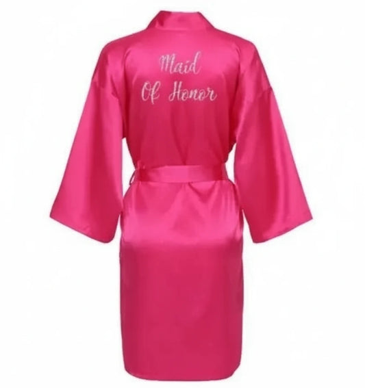 Hot Pink Bridal Party Robes