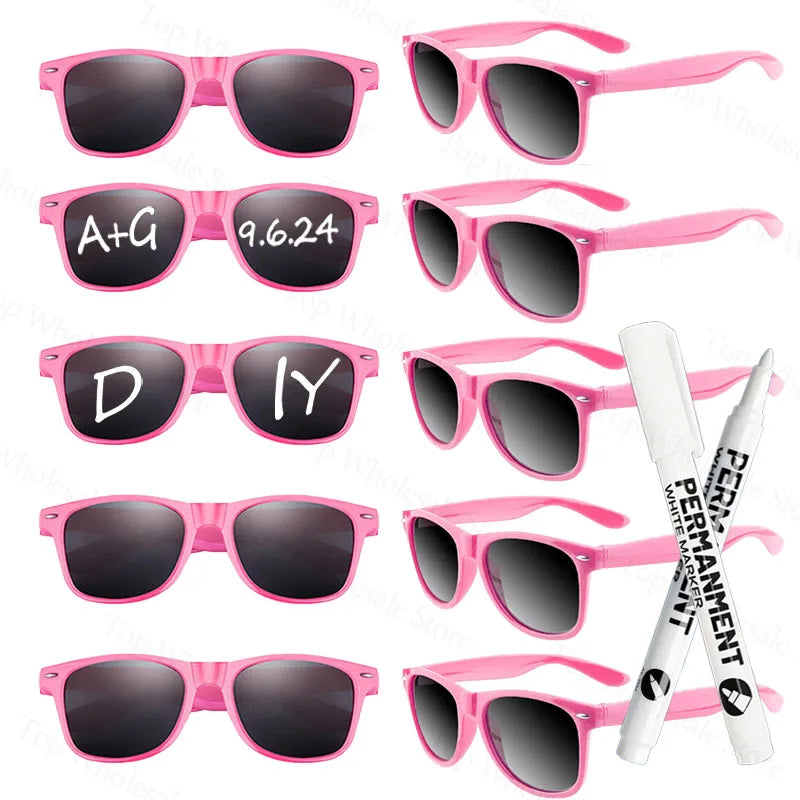 DIY Personalise Sunglasses Wedding Favours