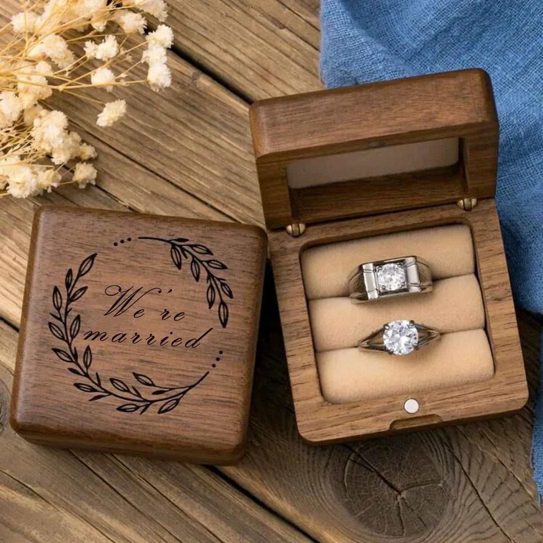 Wedding Ring Wooden Box