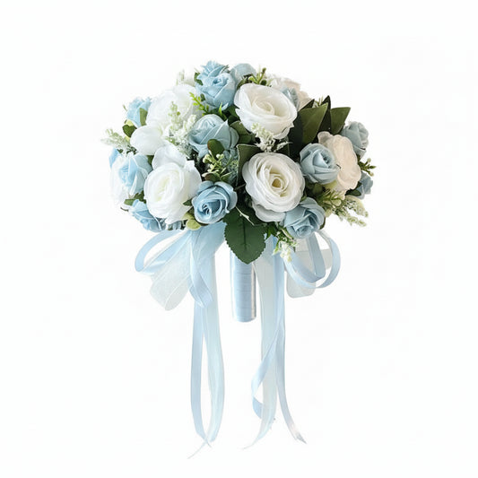 Blue & White Wedding Bouquet