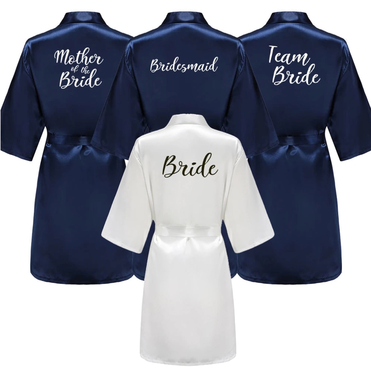 Navy Blue Bridal Party Robes