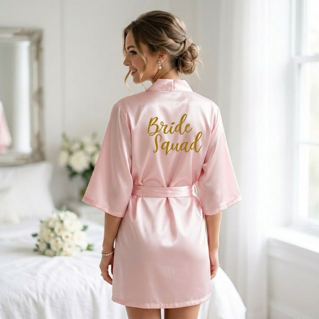 Light Pink Bridal Party Robes