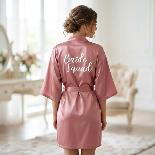 Vintage Rose Bridal Party Robes