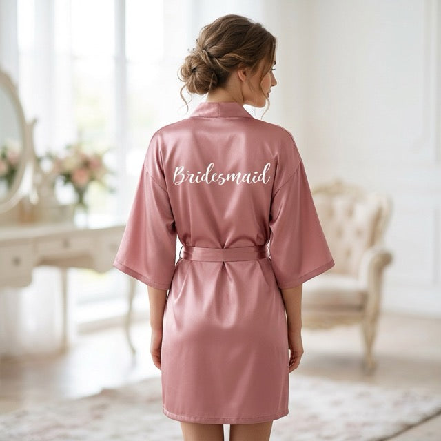 Vintage Rose Bridal Party Robes