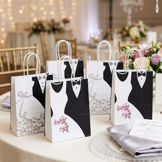 Bride & Groom Favour Bags