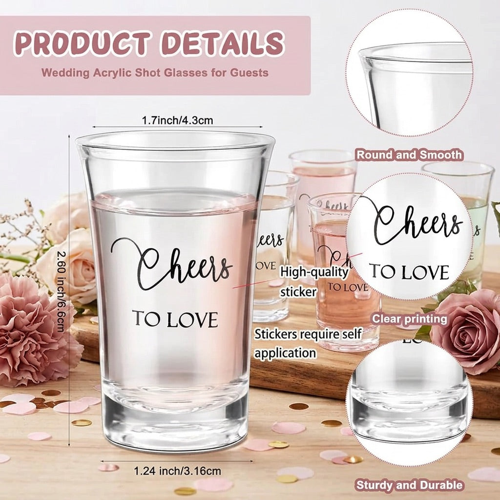 Shot Glass Wedding Favour Sets