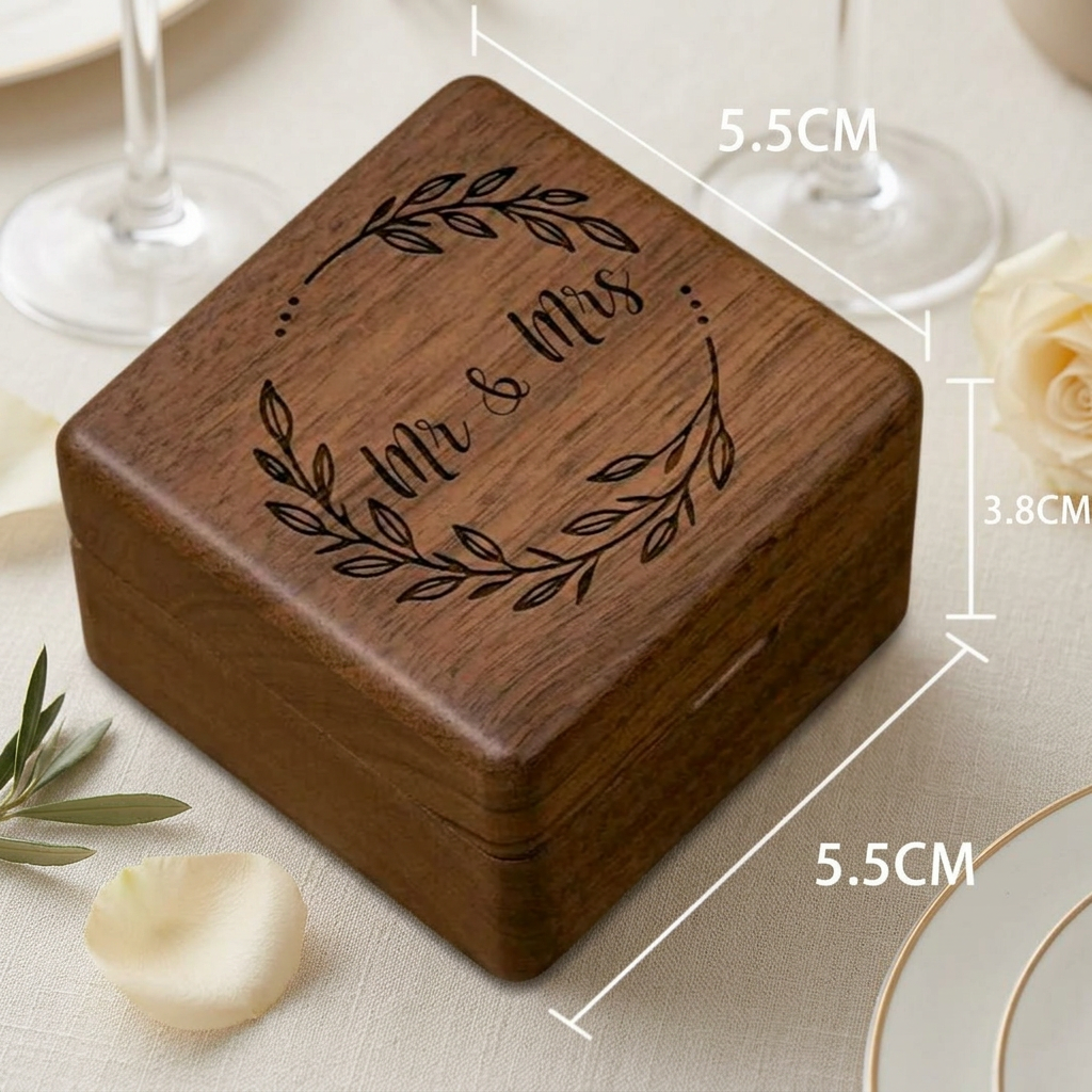 Wedding Ring Wooden Box